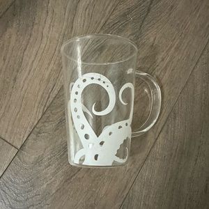 David’s Tea perfect mug octopus Kraken white clear glass sea ocean rare drink
